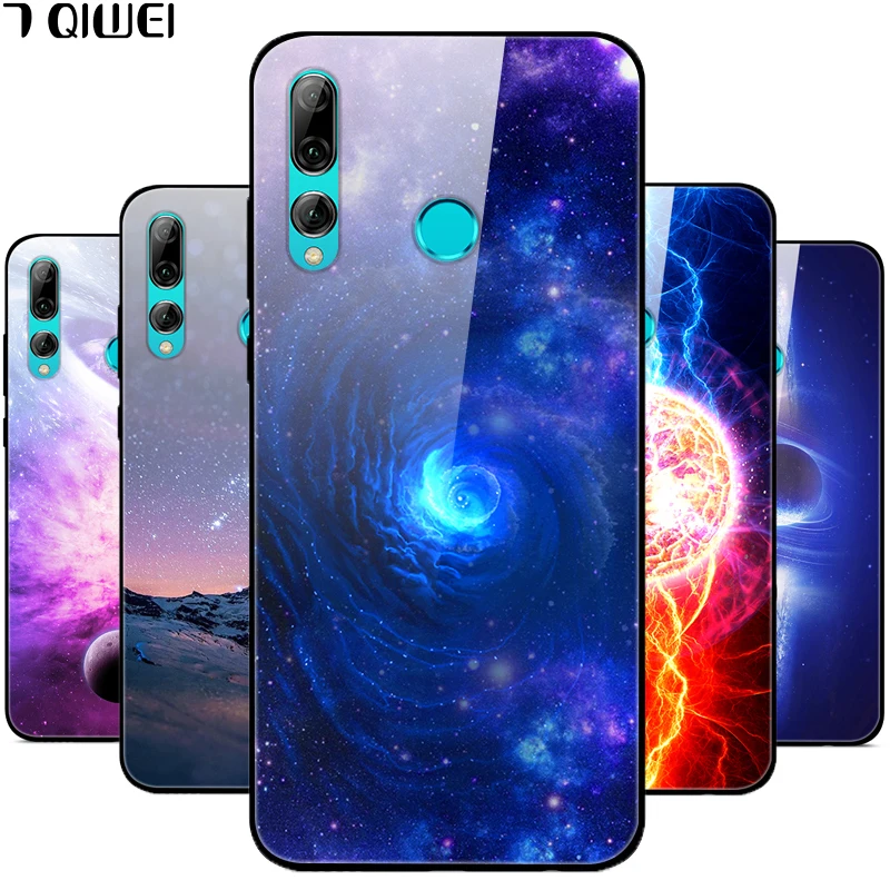 

For Huawei Honor 10i Case Honor10i Glass Hard Phone Case For Huawei Honor 10i 10 i Case Soft TPU Frame HRY-LX1T Tempered Cover