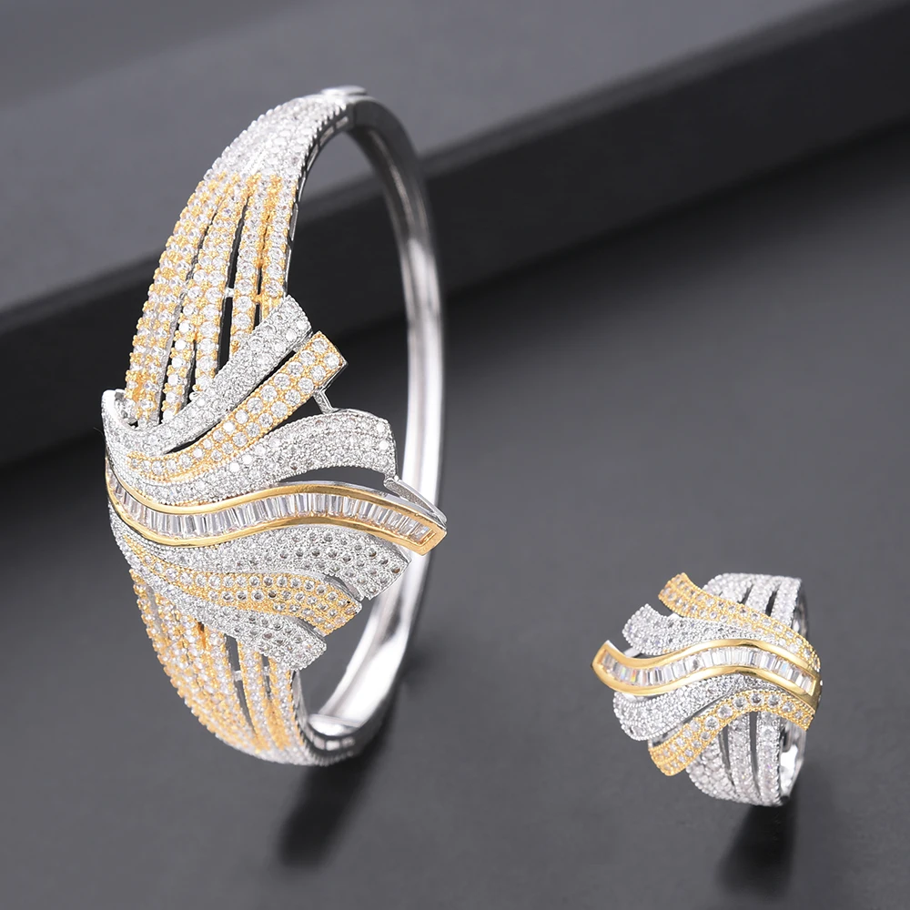 GODKI Luxury Dress Cubic Zircon Necklace Earring Set African Nigerian Wedding jewelry Sets For Women Dubai Bridal Jewelry Set