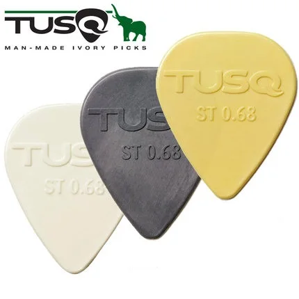 Tusq Канада медиатор для гитары, сделанный из искусственного материала цвета слоновой кости, медиатор для бас, идеальный выбор тона и производительности