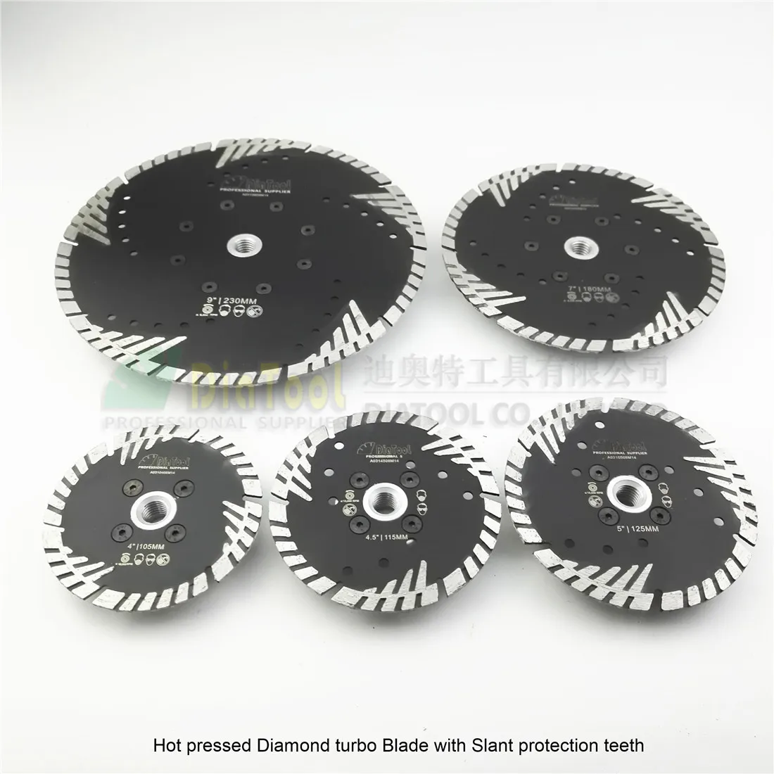 DIATOOL Metal Bond Diamond Saw Blade With Slant protection teeth for stone concrete Masonry Diamond cutting discs