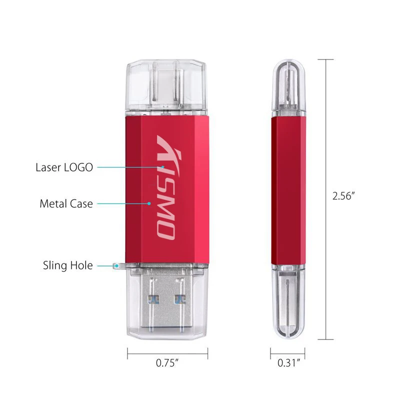 Флеш накопитель Kismo USB 3 0 Type c 16 ГБ 32 64 карта памяти type флеш C для Samsung S8 S9 Huawei Mate 10 20|USB