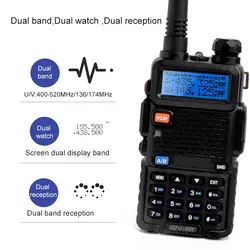 UV-5R двухканальные рации Dual Band двухстороннее радио Pofung 1800 мАч портативный Ham трансивер UV5R ручной Toky Woky