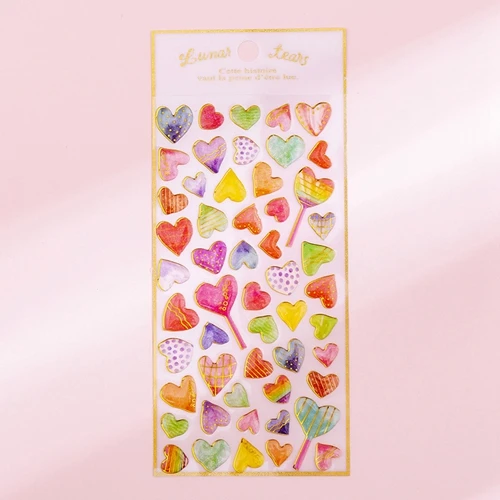 Kawaii канцелярские наклейки кристалл декоративные мобильные наклейки для дневника карточки для планировщика DIY ремесло наклейки - Цвет: A