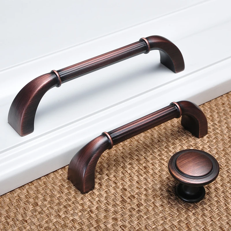 

American handle, modern minimalist drawers, wardrobe closet hardware, European-style cabinets Chinese copper door handle.