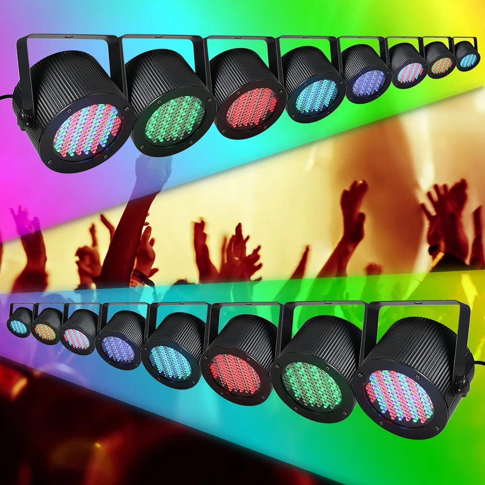 

86LEDs RGB Stage Lamp LED Light DMX Lighting Projector Voice Activated DJ Light Stage Party Show Disco Flat Holiday Party Lights