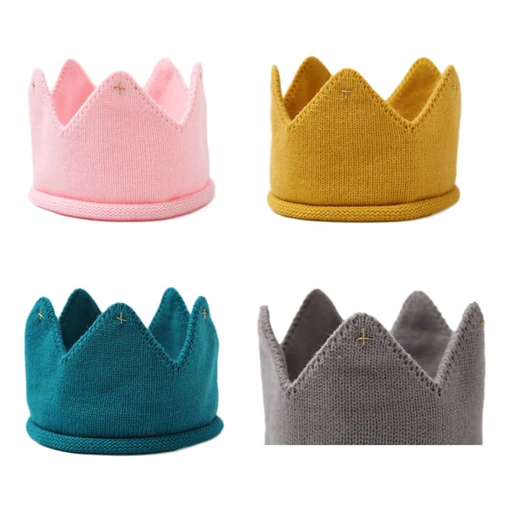 Newborn Baby Crown Hat Kids Photography Props Cap New Cute ...