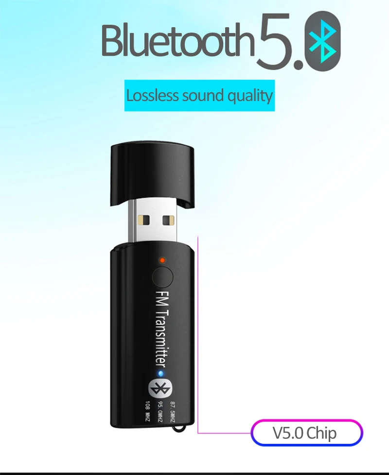 Disour fm-трансмиттер с USB машинный набор Bluetooth Мини AUX 3,5 мм стерео наушники Muisc аудио Bluetooth ресивер V5.0 Беспроводной адаптер для автомобиля