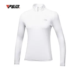 Новинка, PGM Женская футболка для гольфа, одежда для гольфа, женские Топы с длинным рукавом, летняя футболка, дышащая удобная футболка, размер S-XL