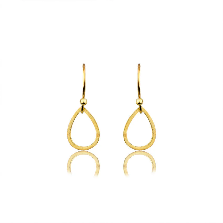 

Boucle D'oreille Femme 2019 Stainless Steel Big Hoop Charm Waterdrop Drop Earrings Gold Color Earrings For Women Bijoux Gifts