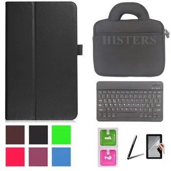 

For Microsoft Surface Go 10 inch Tablet Magnetic PU Leather Cover+Bluetooth Keyboard+Handbag+Stylus Pen+Screen Film