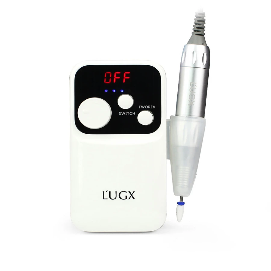 Профессиональная портативная электрическая дрель для ногтей с ЖК-дисплеем и зарядкой на 35000 об/мин, 18 Вт, маникюрный аппарат, набор инструментов для педикюра, оборудование для дизайна ногтей