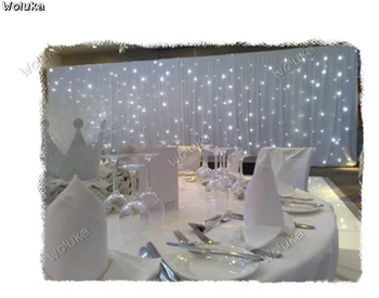 

4x9mLED star Curtain blue white lamp wedding Stage Bar Showroom Theatre Bar Starlight Cloth with controller CD50 W03