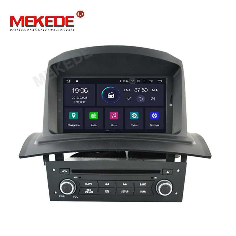 Clearance Android9.0 Fit  For Renault Megane 2 Fluence 2002-2008 GPS navigation head unit radio tape recorder car multimedia with DSP IPS 2