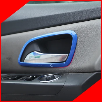 

A Little Change Stainless Steel Interior Sequins Door Handle Cover Trim Sticker for Chevrolet Cruze 2009 - 2012 2013 2014 2015