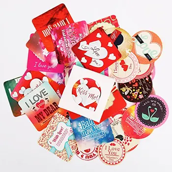 

38pcs/pack Cute Valentines Day Paper Sticker Diary Label Stickers Decorative Mobile Stickers Scrapbooking DIY Stickers Baking