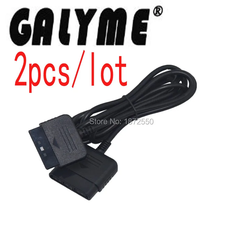 2pcs/lot Black Color Game Handheld Controller Extension Cable Cord Wire Fit For SonyPlaystation PS 2 Play Satation Console | Электроника