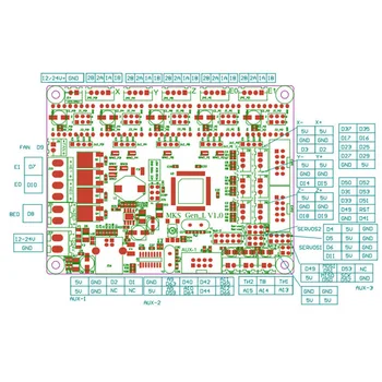 

New 3D Printer Board MKS Gen L V1.0 Controller with 5Pcs TMC2209V2.0 for Ramps1.4/Mega2560 R3 DOM668