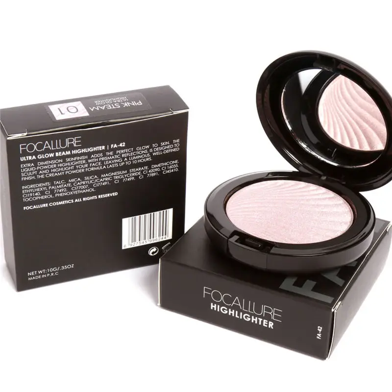 

FOCALLURE Ultra Glow Beam Highlighter Palette Pressed Powder Makeup Highlighter Contour Palette 4 Colors Options