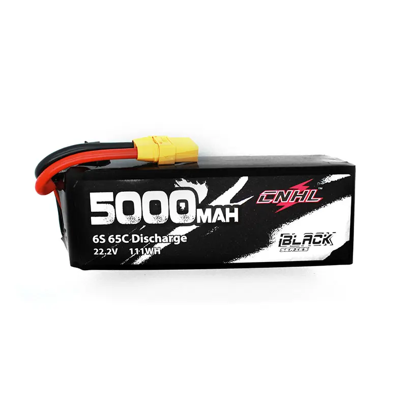 CNHL черная серия 5000 mAh 22,2 V 6 S 65C Lipo батарея