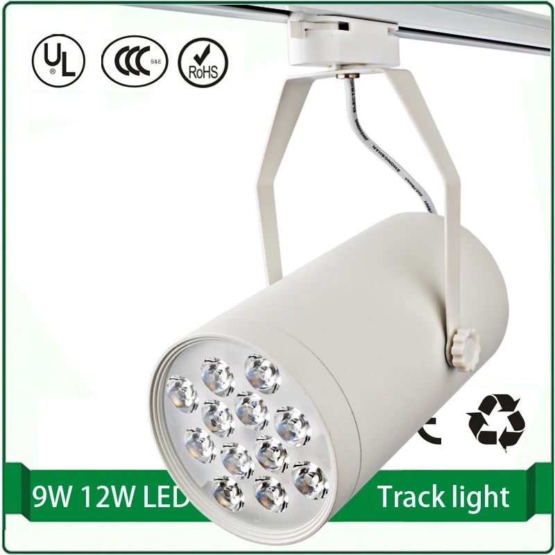 Free shipping 9W high power pendant track lighting commercial track