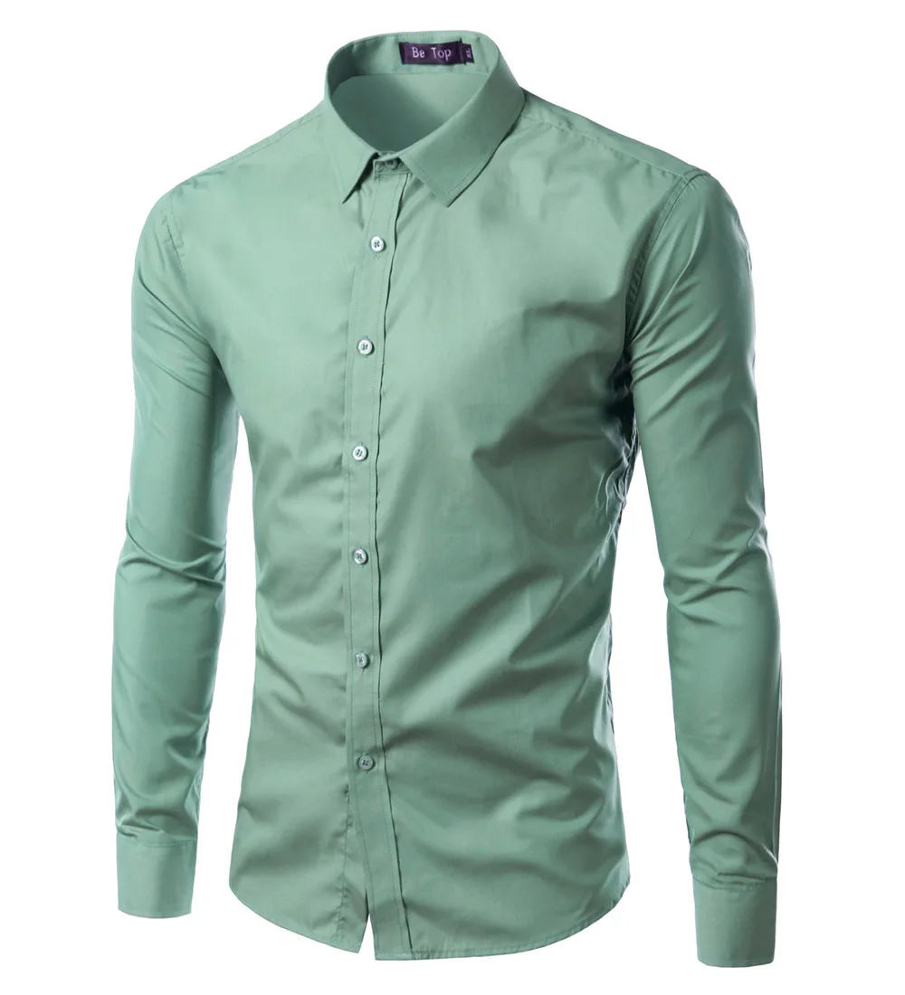 Chemise Homme Marque, весна, цветная рубашка с длинным рукавом, Camisa Masculina, тонкая офисная брендовая одежда