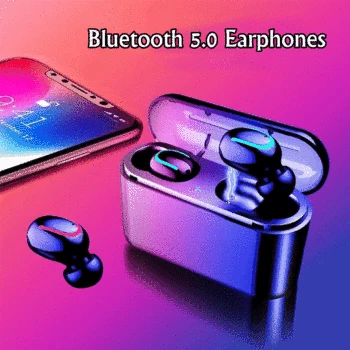 

Wireless Headphones Bluetooth Earphone 5.0 TWS 3D Stereo Earbud Headsets Handsfree Headphones For Phone With Microphone Sport
