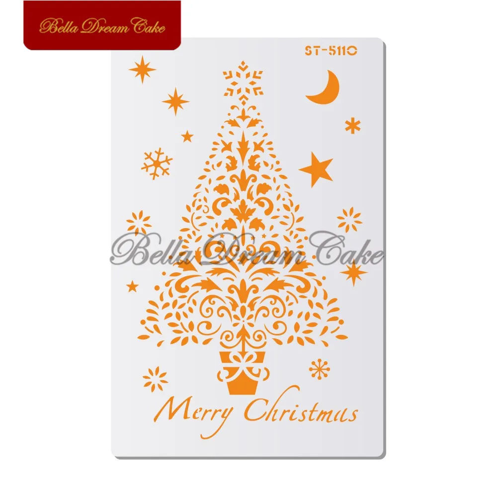

Christmas Tree DIY Craft Hollow Layering Stencils For Wall Painting Scrapbooking Stamping Album Decorative Embossing Paper Card