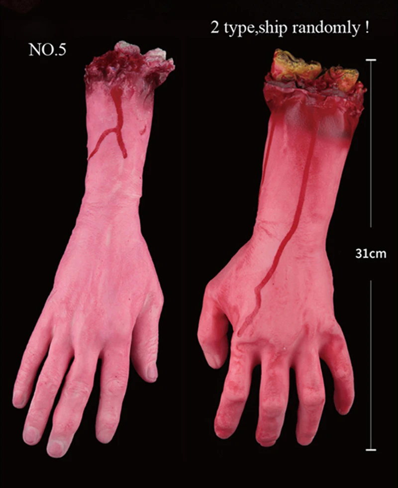 1 шт./лот Хэллоуин украшения ужас кровавый реквизит сломанные тела конечности пальцы ноги руки ноги латекс хитрые игрушки для вечерние украшения