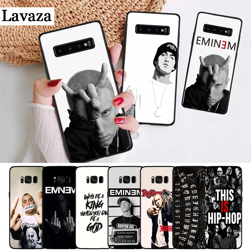 

Lavaza Hip Hop Rapper Eminem rap Silicone Case for Samsung S6 Edge S7 S8 Plus S9 S10 S10e Note 8 9 M10 M20 M30