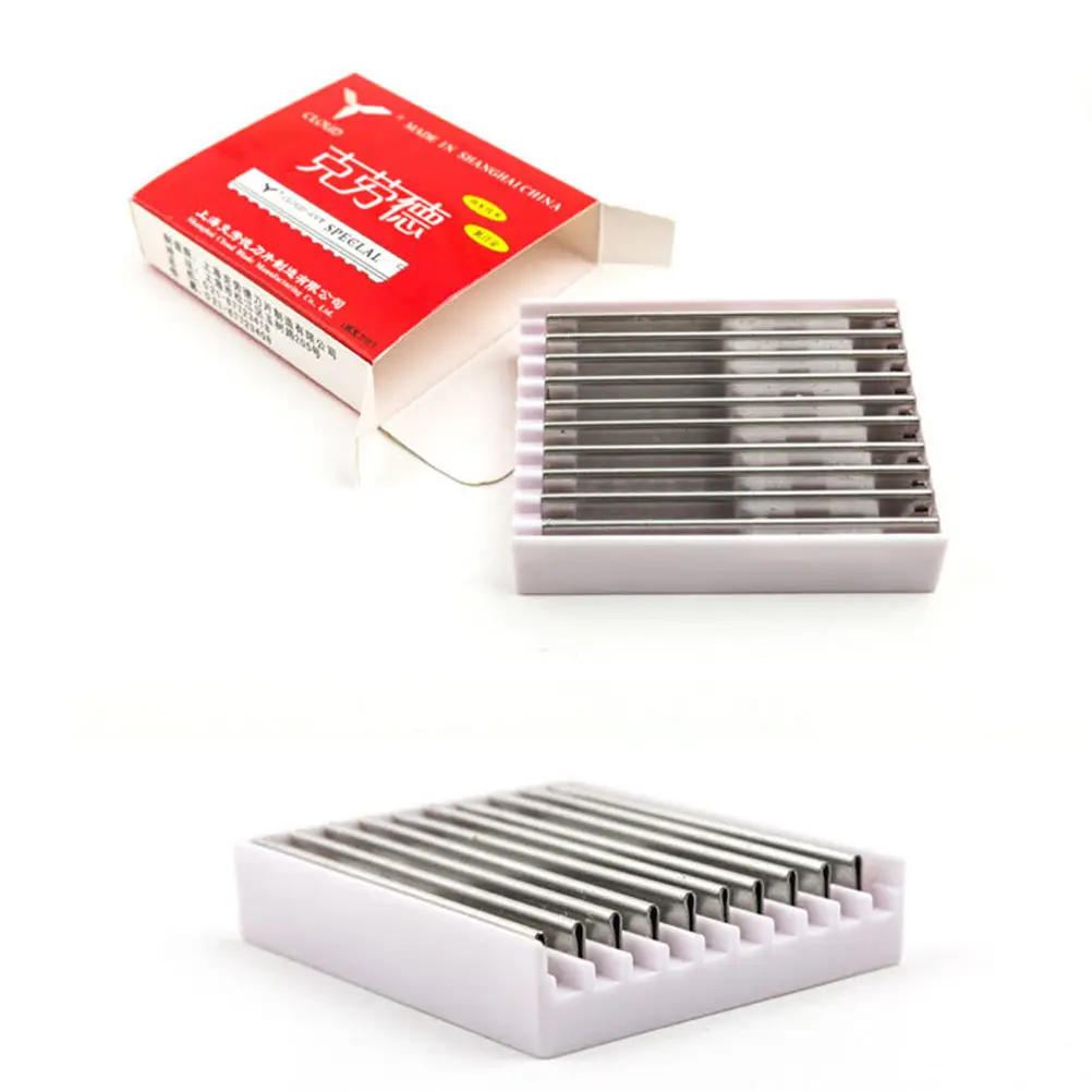 

New 10 PCS Replacement Hairdressing Hair Shaving Cutting Styling Razor Blades