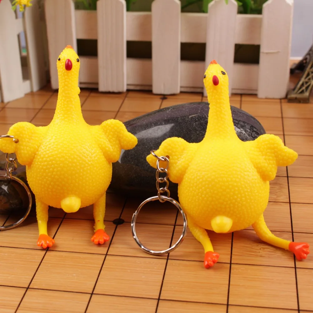 Забавный гаджет антистресс курица гаджеты squeeze balle анти стресс игрушки