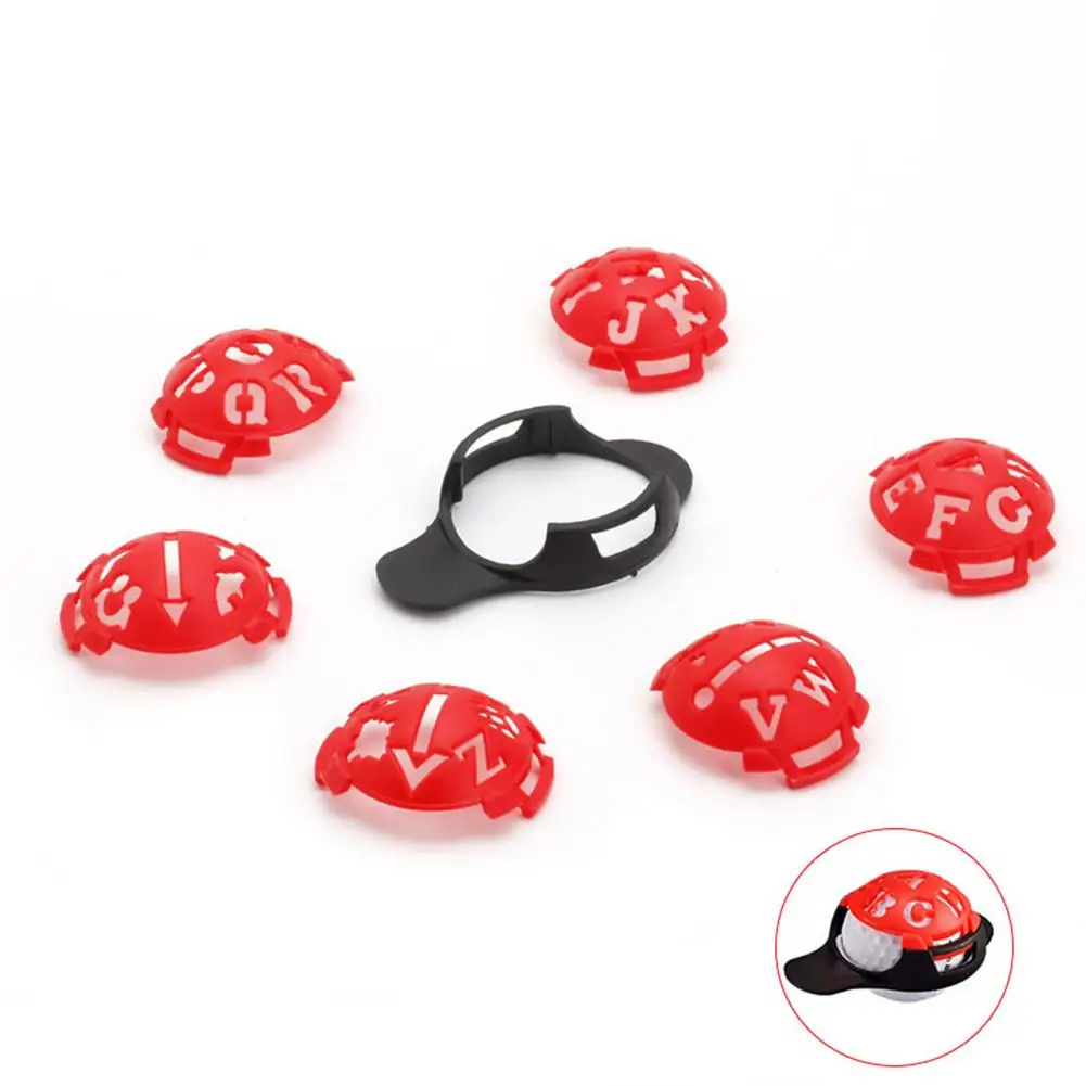 6-في-1 جولف الكرة ماركر الخط اينر قالب رسم محاذاة علامات علامة أداة جولف اكسسوارات