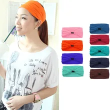 Эластичные спортивные повязки на голову для женщин аксессуары для волос тюрбан головные уборы