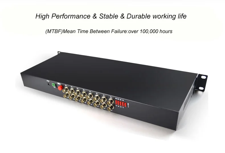 16 Channel Video Fiber Optical Media Converters