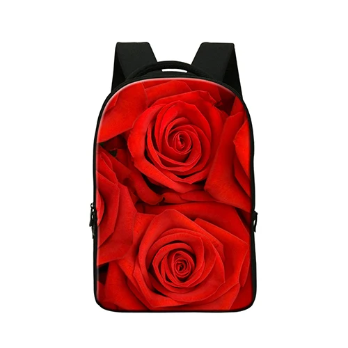 Сумка для ноутбука Женская 14 '', школьная сумка для девочек колледжа, школьная сумка с 3d принтом розы для подростков, школьная сумка для девочек-подростков - Цвет: Бежевый