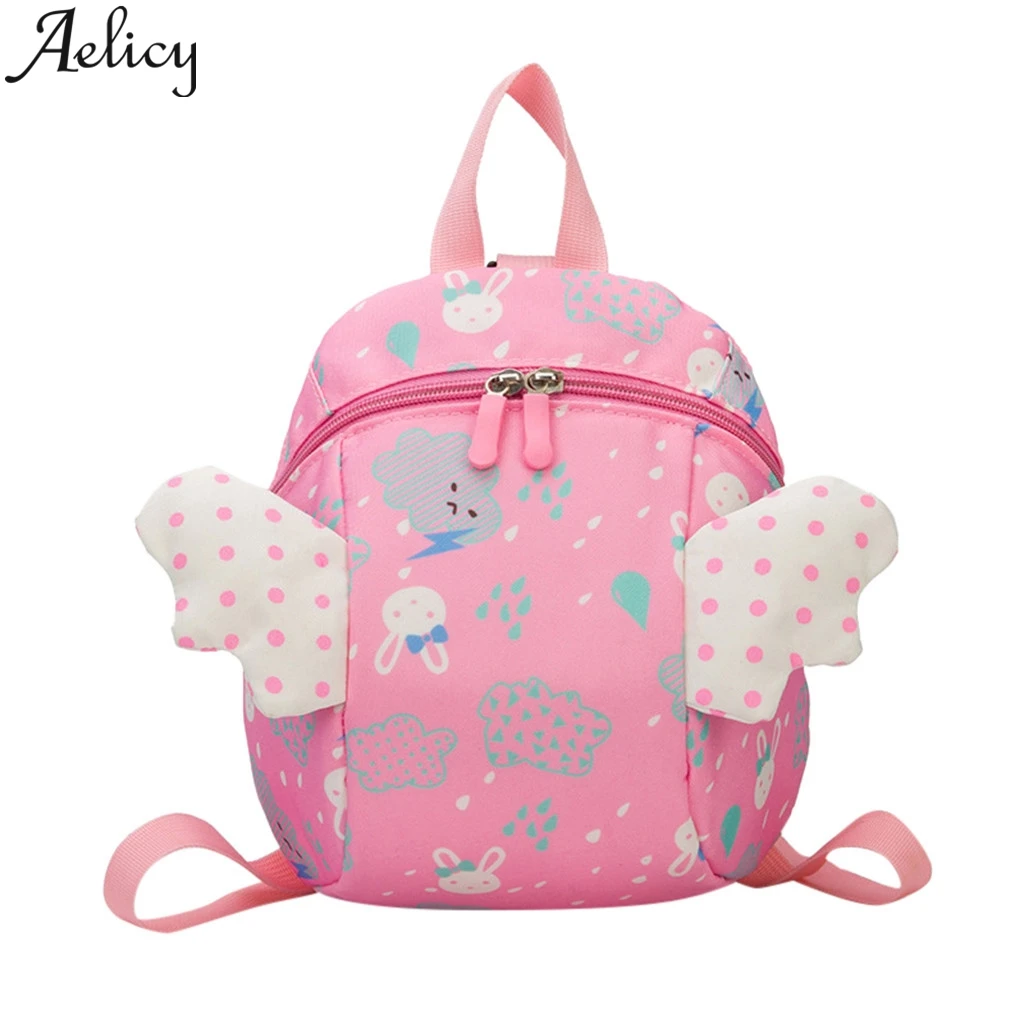 

Aelicy New Designer Surplus Belt Traction Rope Kindergarten Bag Small Wings Ladies Backpack Mini multi-function Small Backpack