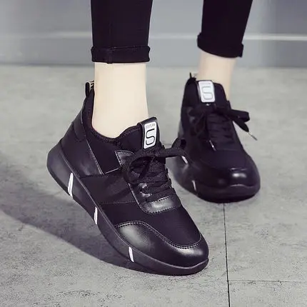 La Beige negro Nuevo Ulzzang Versión Zapatos Salvaje Harajuku Casuales Coreana De Otoño Mujer EFxwRPgq