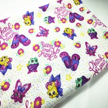 Новинка 110 см широкий погоня ваша мечта кошка напечатанный хлопок ткань стеганый лоскутный вышитый Материал Хлопок Ткань Diy плательная ткань для девушек