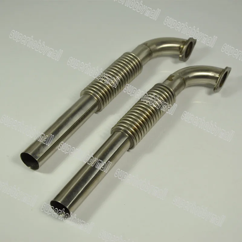 1 Pair DA120 Engine Muffer Pipe Exhaust pipe Exhaust System For RC