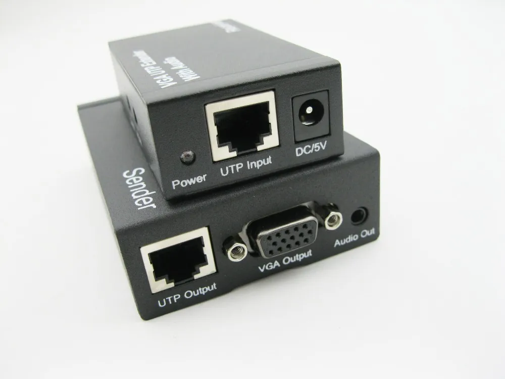 REDAMIGO 300 м HD 1080P VGA UTP удлинитель 1x1 сплиттер с аудио по Cat5/5e/6 RJ45 ethernet кабель для проектора HDTV VGA300M