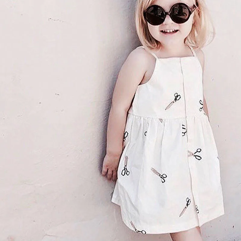 Платья На Бретельках для маленьких девочек; детская брендовая Дизайнерская одежда; летнее платье-пачка для девочек; платье трапециевидной формы для маленьких девочек