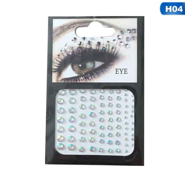 Tattoo Diamond Makeup Eyeliner Eyeshadow Face Sticker Jewel Eyes Makeup ...