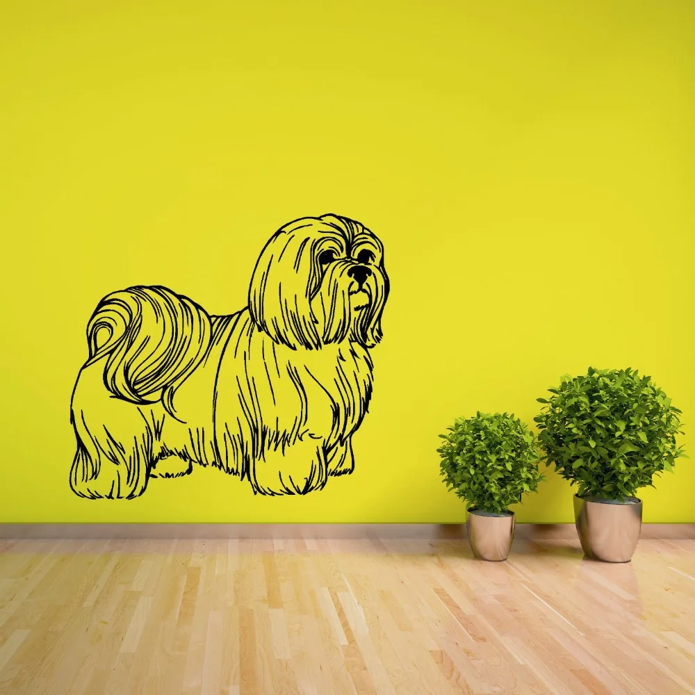 Pet Dog Animal Lovely Background Wall Stickers for Nursery Kids Room