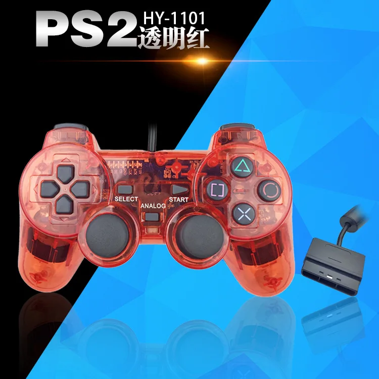 Проводной геймпад для sony PS2 контроллер для Mando PS1/PS2 джойстик для plasystation Двойной вибрационный Шок Джойстик проводной контроллер