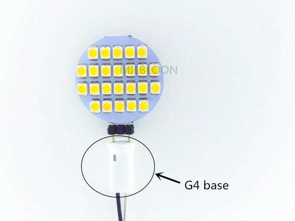 G4 светодиодный 12В 3528-24SMD плоская лампочка 180 градусов светящаяся хрустальная люстра источник света G4 дисковая лампа flimsy светодиодный G4