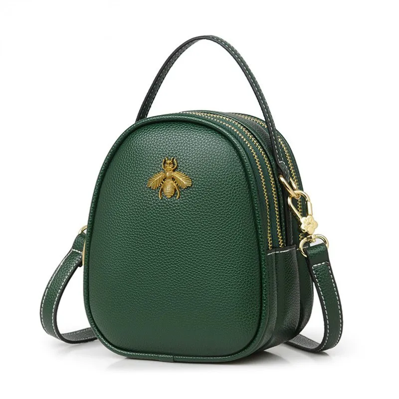 

Luxury Leather Hand Bags Women 2018 Small Wasp Vintage Sling Bag Handbag Women Designer Crossbody Bag Female Clutch Purses Louis