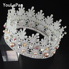 YouLaPan HP206 кружевное платье свадебная корона для волос Свадебные аксессуары для волос жемчужная Корона свадебная диадема украшения для волос