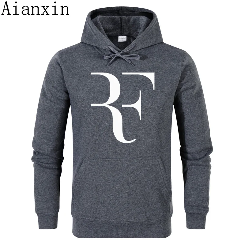 AIANXIN Roger Federer hooded men creative RF men sweatshirt winter new
