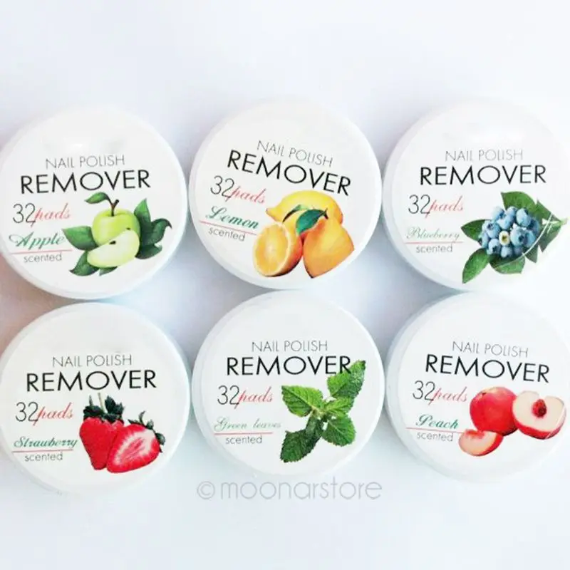 Fruity Smell Nail Art Tips Makeup Manicure Disposable Polish Remover Cotton Lint Pad Paper Resurrection Towel Equipment | Красота и