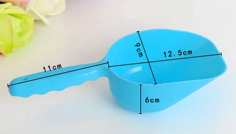 Цвет конфеты мини Пластик кошка Еда s Ложка утолщаются корм для домашних собак ложка для кормления маленькая кошка диета лопатой